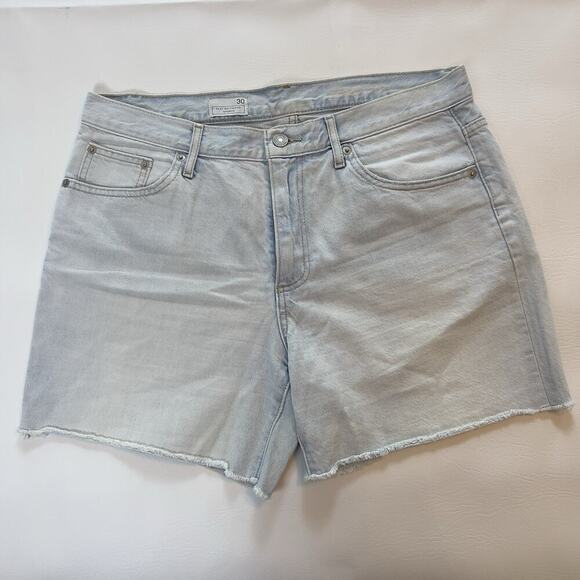 GAP Pants - GAP 1969 Jeans Shorts Women S.30 Sexy Boyfriend Light Blue Mid-Rise Cut-Off Hem
